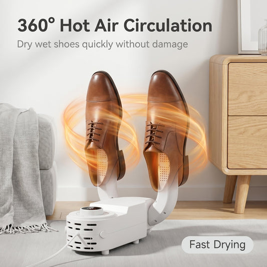 🌬Skladací sušič topánok 4 v 1 | Prenosný sušič topánok s konštantnou teplotou 360°, horúcim vzduchom, UV sterilizáciou a časovačom👟✨
