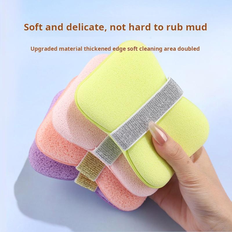 Časovo obmedzená ponuka 🧼 2v1 špongia do kúpeľa na uloženie mydla, vrecko na drhnutie s rýchlou penou a elastickým popruhom s včelieho plástu  🛁✨