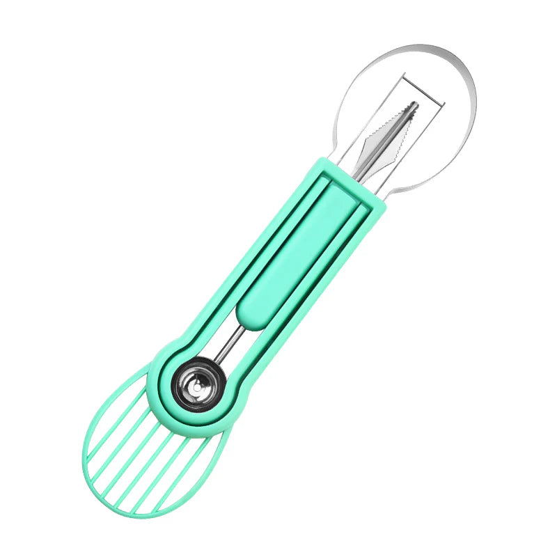 🍉 Posuňte prípravu ovocia na novú úroveň – multifunkčná sada 3 v 1 s lyžičkou na melón a vyrezávacím nožom! ✨