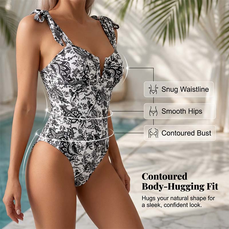 👙 Dámske jednodielne plavky s potlačou – trendy, tvarujúce a pohodlné 🌺🌊