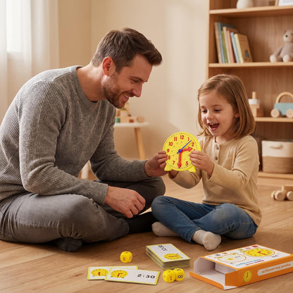 ⏰Časovno omejen 50 % popust🃏 Učni pripomoček za 3 roke, izobraževalni in zabaven otroški komplet za učenje časa