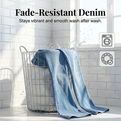 👖Dámske džínsy s vysokým pásom, elastické a so širokými nohavicami