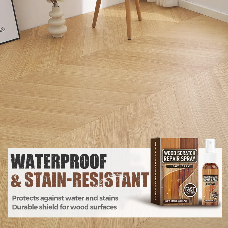 🔥Časovo obmedzená ponuka!🪵 Sprej na opravu dreva: Znižuje škrabance na nábytku, vytvára vodeodolný povrch a chráni ho – dva benefity v jednom