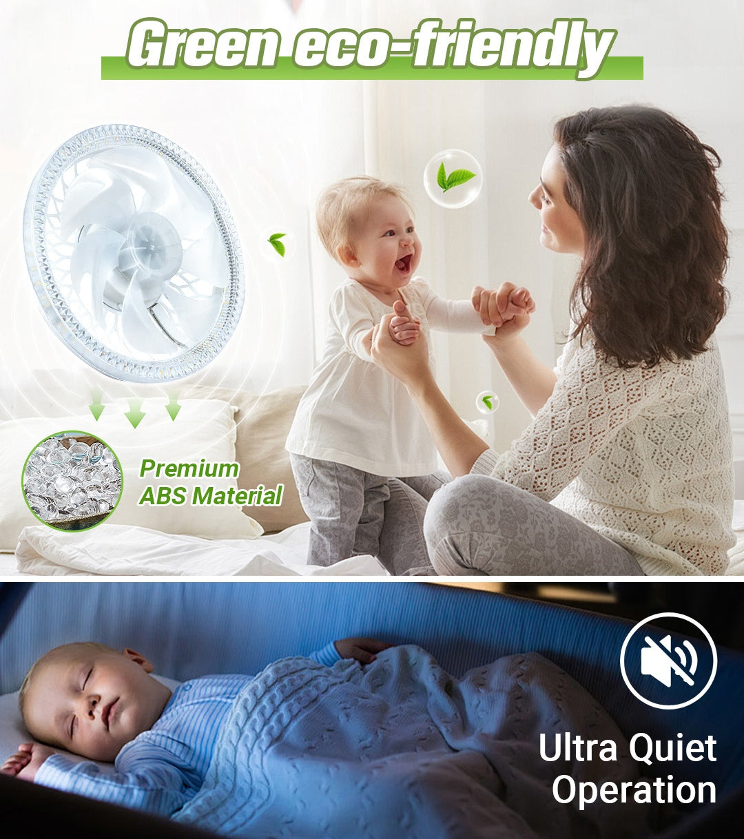 Inteligentné diaľkovo ovládané stropné ventilátorové svietidlo