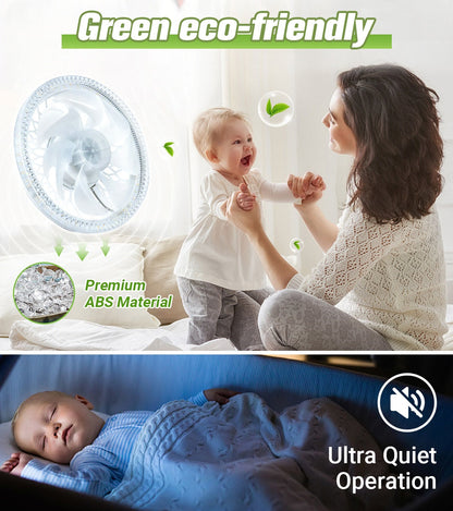 Inteligentné diaľkovo ovládané stropné ventilátorové svietidlo
