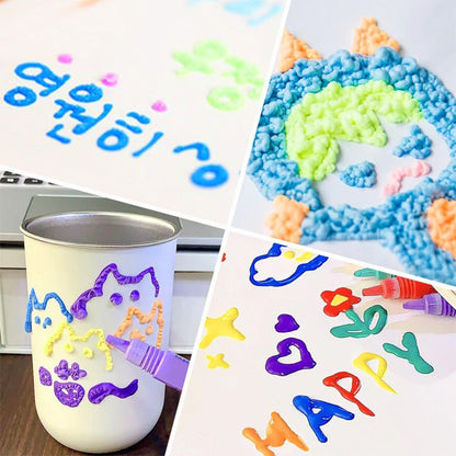 Čarobni flomasterji Puffy 3D – komplet 6 kosov | PUFFPENS