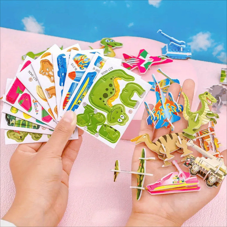 🎠Zabava za najmlajše! Naredi sam 3D risana sestavljanka | ROKR