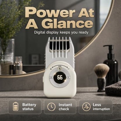 ✂️ Bezdrôtový zastrihávač vlasov UFO pre mužov ｜ Umývateľná čepeľ s krytom batérie, samostrihací strojček na domáce použitie💇‍♂️
