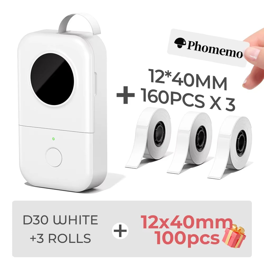 Tepelná tlačiareň štítkov Phomemo D30