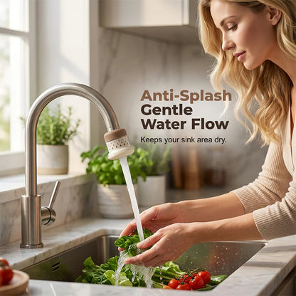 💧🛡️360° Rotatable Multi-Layer Tap Water Filter | Anti-Splash Faucet Purifier, Save €46 🎁