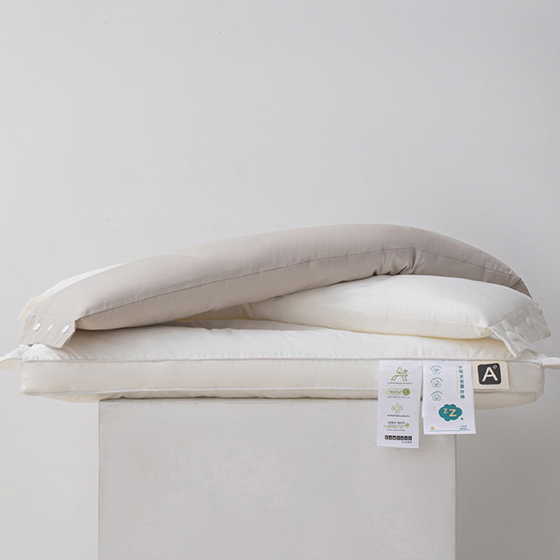 Časovo obmedzená zľava 🛌 Ergonomický vankúš na podporu krku s dvojitou mäkkou a pevnou zónou, vyrobený z čistej bavlny, antibakteriálny, odnímateľný a prateľný vankúš na podporu krku 💤🌙