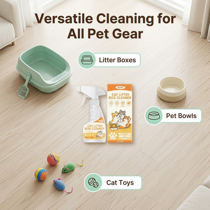 Časovo obmedzená 50% zľava 🐱 Čistič mačacej toalety | Jemné odstránenie zápachu, neublíži vašej mačke ✨🌿
