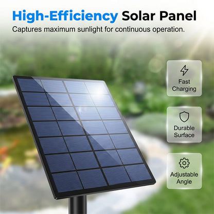 💧☀️Solárny aerátor do záhradného jazierka | Vodotesný, tichý, s vlastným difúzorom – kompletná sada