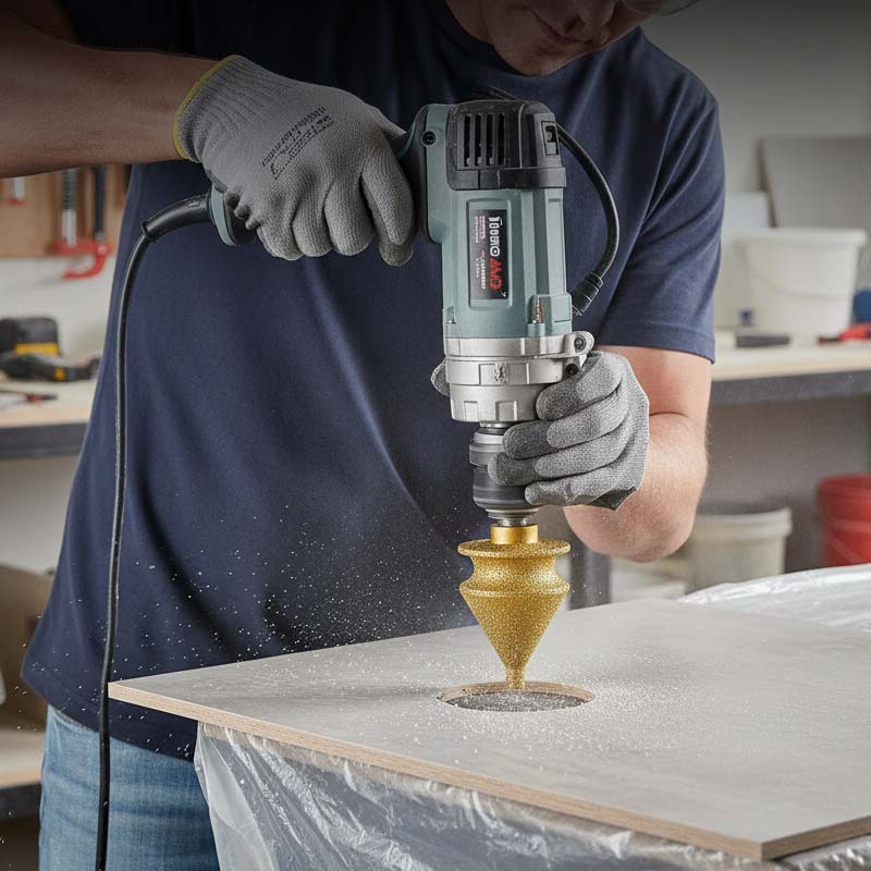 ⚙️Diamantová brúsna hlavica pre brúsku – multifunkčná, s tvrdo spájanými diamantmi, upevnenie M10 🔧