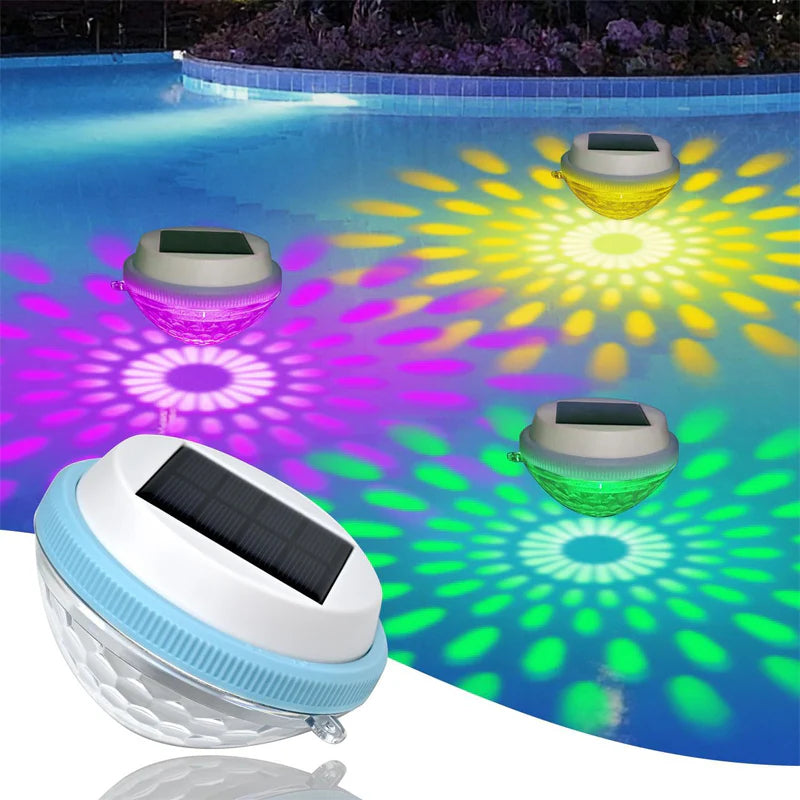 💧Solárne plávajúce bazénové svetlo ｜Farebná schéma RGB vytvára úžasnú nočnú vodnú scenériu🏊‍♂️