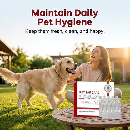 Časovno omejen 50 % popust💧 Nežna esenca za čiščenje ušes na rastlinski osnovi, primerna za mačke in pse, raztopi ušesno maslo in dezodorira ampule🌿