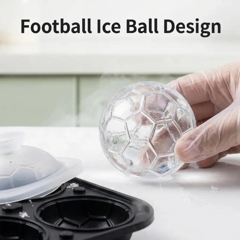 ⚽ Časovo obmedzená udalosť 🔥 Silikónová forma na ľad v tvare lopty – perfektné kocky ľadu do letných nápojov 🧊⚽✨
