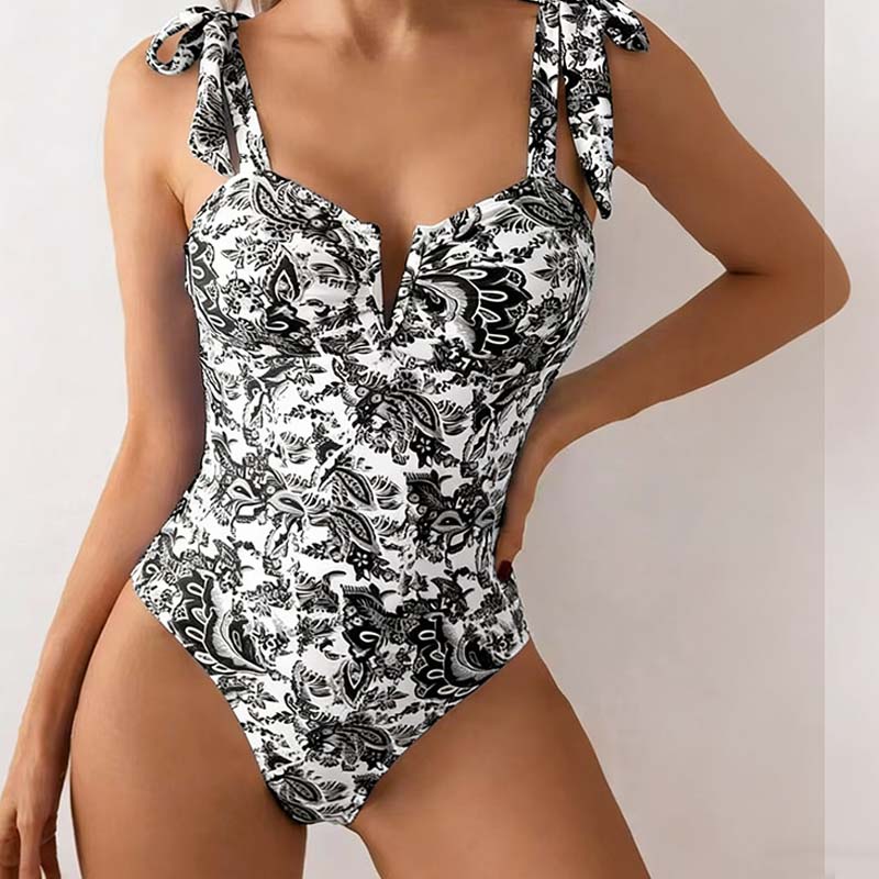 👙 Dámske jednodielne plavky s potlačou – trendy, tvarujúce a pohodlné 🌺🌊