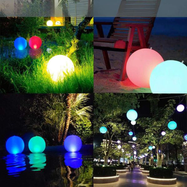 🏊40cm LED plavák s diaľkovým ovládaním｜Nevyhnutnosť na vytvorenie atmosféry na párty pri bazéne a na terase✨