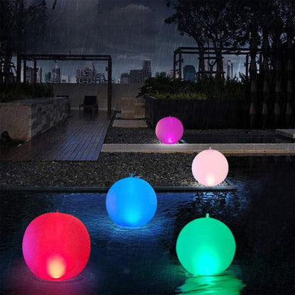 🏊40cm LED plavák s diaľkovým ovládaním｜Nevyhnutnosť na vytvorenie atmosféry na párty pri bazéne a na terase✨