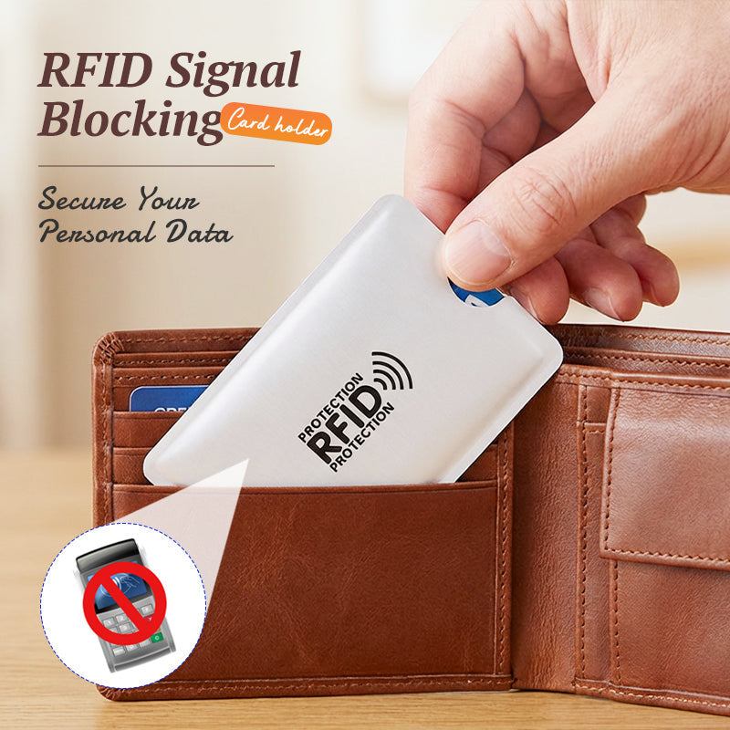 🛡Ochranný kryt karty proti krádeži RFID｜Zabraňuje neoprávnenému odomykaniu karty a chráni súkromie vašej platobnej karty✨