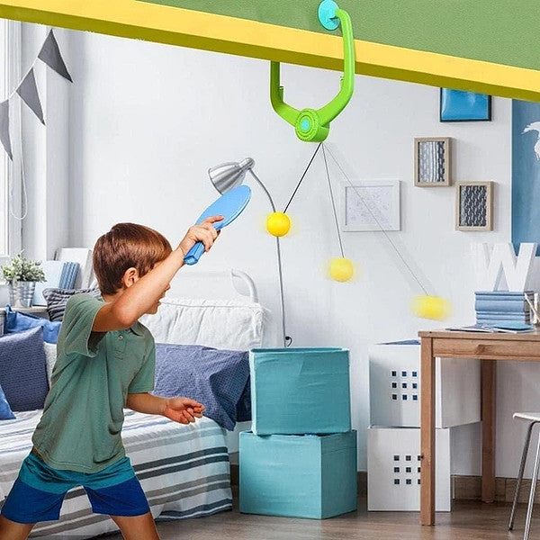 Časovo obmedzená zľava 50 % 🏓 Sada závesných pingpongových loptičiek do zárubne | Hračka na vnútorné športy pre rodičov a deti v malom byte 🚪