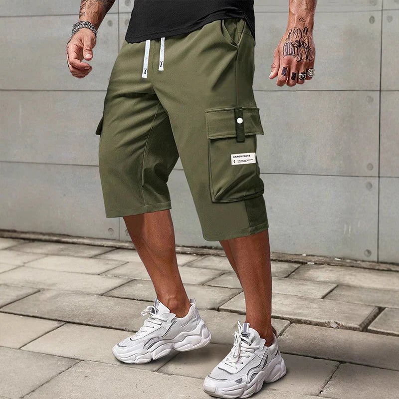 Pánske ležérne cargo nohavice Capri so šnúrkou