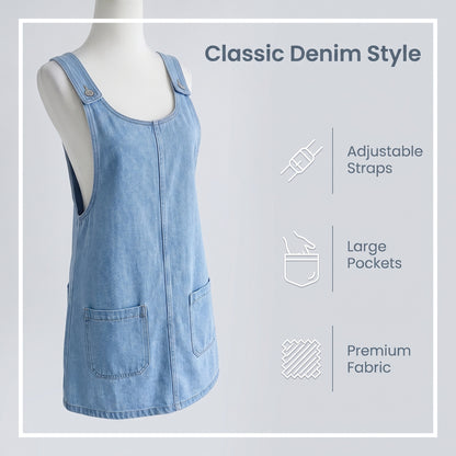👖Časovno omejen popust💙 Retro jeans kombinezon - ohlapen kroj, oprijet, popoln za potovanja in fotografiranje
