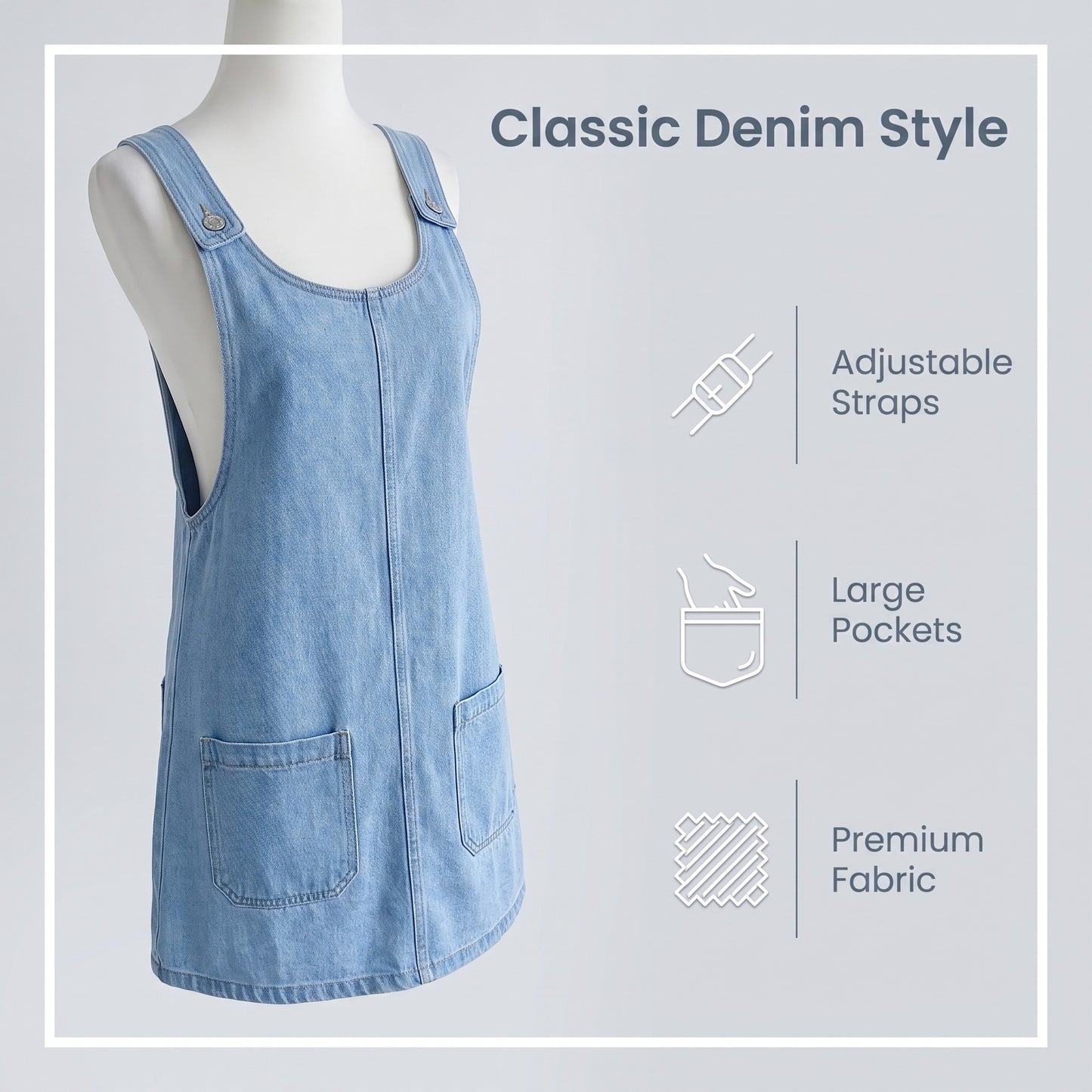 👖Časovno omejen popust💙 Retro jeans kombinezon - ohlapen kroj, oprijet, popoln za potovanja in fotografiranje