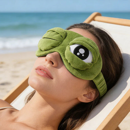 🐸3D spacie maska s roztomilou a vtipnou žabkou