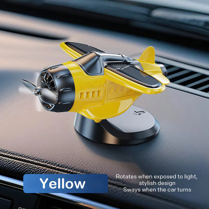 Časovo obmedzená zľava 🚗 Solárna dynamická dekorácia lietadla, automaticky sa otáčajúca dekorácia palubnej dosky auta 🛩️✨