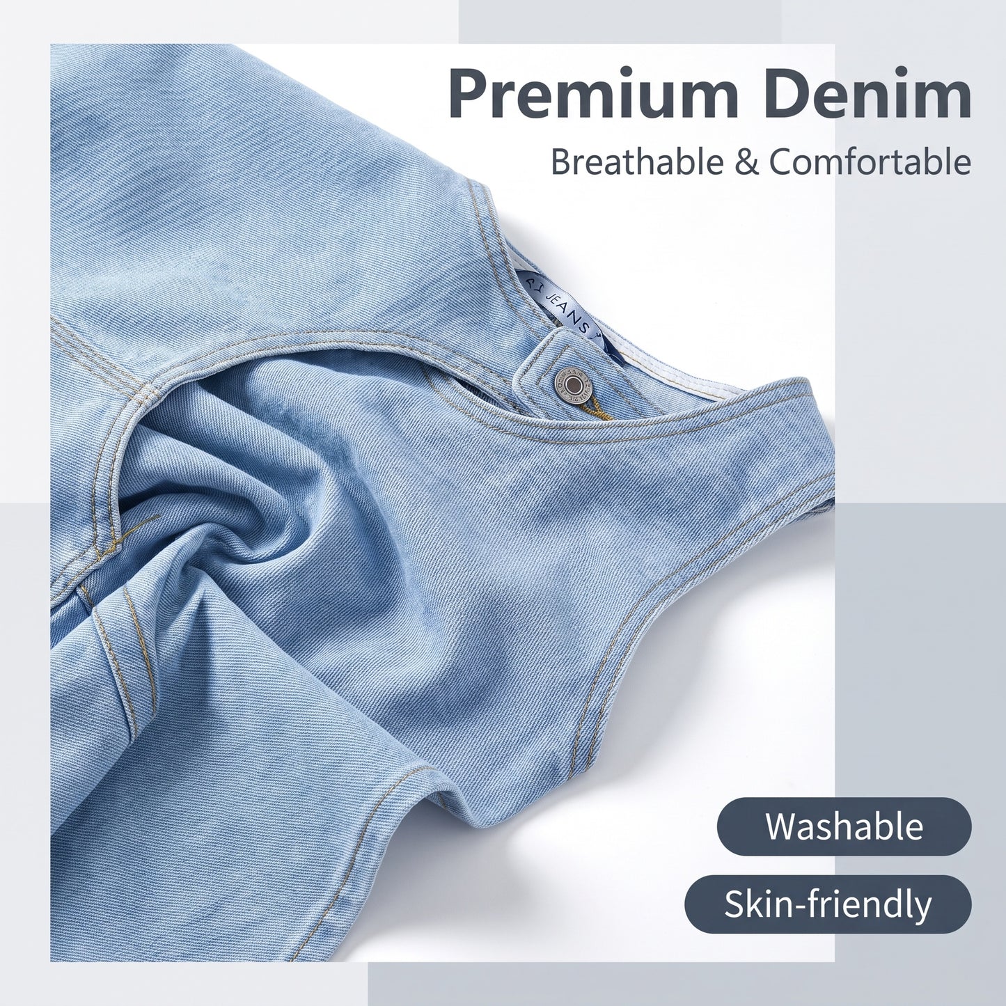 👖Časovno omejen popust💙 Retro jeans kombinezon - ohlapen kroj, oprijet, popoln za potovanja in fotografiranje