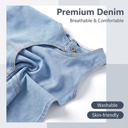 👖Časovno omejen popust💙 Retro jeans kombinezon - ohlapen kroj, oprijet, popoln za potovanja in fotografiranje