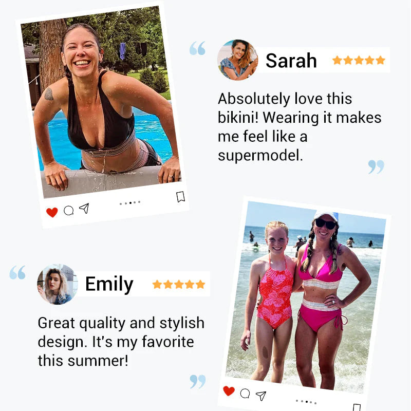 🔥Teraz v predaji💥 – 👙 Bikini set s vysokým pásom, tvarujúci bruško, vo viacerých farbách