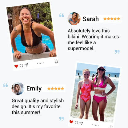 🔥Teraz v predaji💥 – 👙 Bikini set s vysokým pásom, tvarujúci bruško, vo viacerých farbách