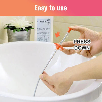 🚿S upchatými odtokmi nie je potrebné volať niekoho na pomoc! Tento flexibilný čistič odtokov so štyrmi pazúrmi ľahko odstraňuje nečistoty z kanalizácie.🪢