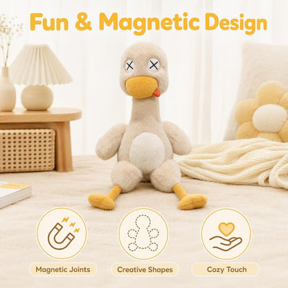 Plišasta račka z magnetnimi deli | PLUSH