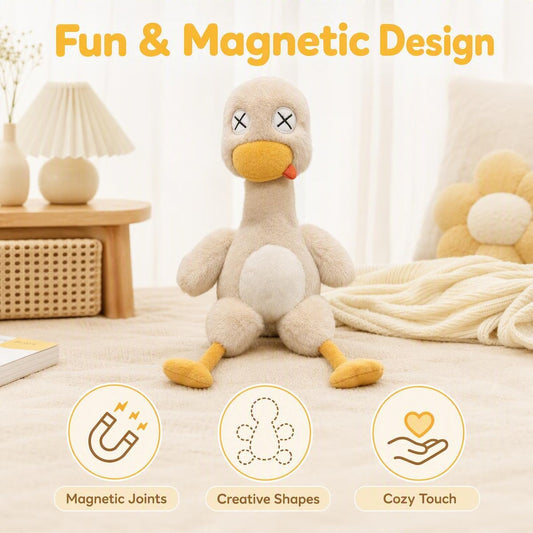 Plišasta račka z magnetnimi deli | PLUSH