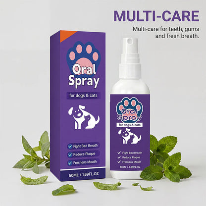 ✨Refreshing breath spray for cats and dogs｜Eliminates odors and promotes oral hygiene🐶🐱