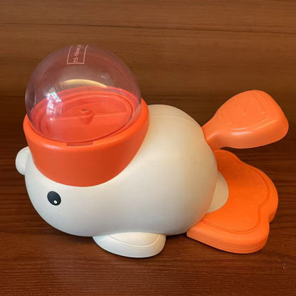 🦆Malá žltá kačička - hračka na dávkovanie jedla stlačením, kŕmidlo pre psov 2 v 1 na vzdelávacie a pomalé kŕmenie🧩✨
