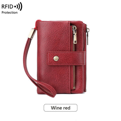 Dámska kožená peňaženka s RFID ochranou