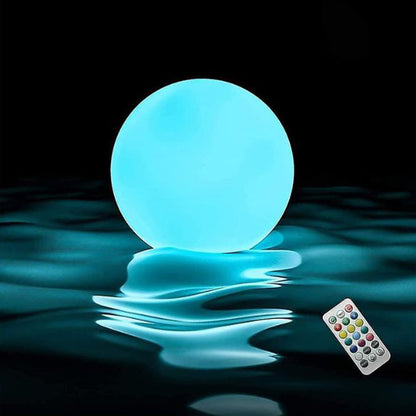 🏊40cm LED plavák s diaľkovým ovládaním｜Nevyhnutnosť na vytvorenie atmosféry na párty pri bazéne a na terase✨