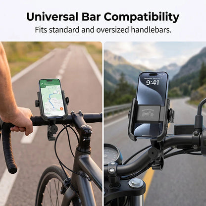 🚴Časno omejen 50 % popust🔒Nosilec za kolo z eno roko za hitro odpiranje, univerzalni vrtljivi nosilec za navigacijo za mobilni telefon, odporen proti udarcem