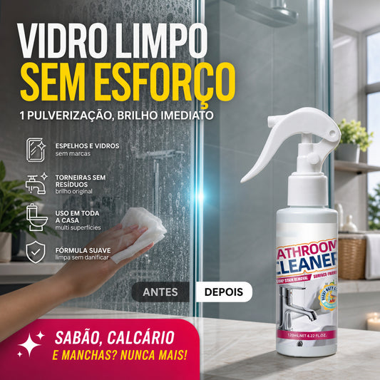 🚿Odvápňovací sprej do kúpeľne｜Nevyžaduje drhnutie, odstraňuje škvrny od vody a mydlové usadeniny bez poškodenia kovania✨