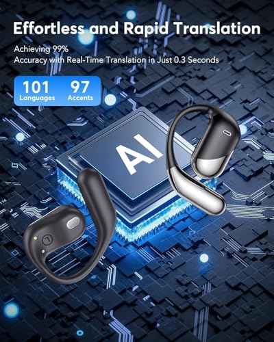 3v1 Bluetooth slúchadlá s inteligentným viacjazyčným prekladačom 🌍🎧 Pre cestovanie, hudbu aj hovory – podpora viacerých jazykov ✨
