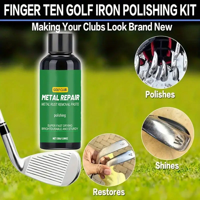 ⛳✨Súprava na leštenie a opravu golfových palíc: odstránenie hrdze, odstránenie škrabancov, leštenie a ochrana