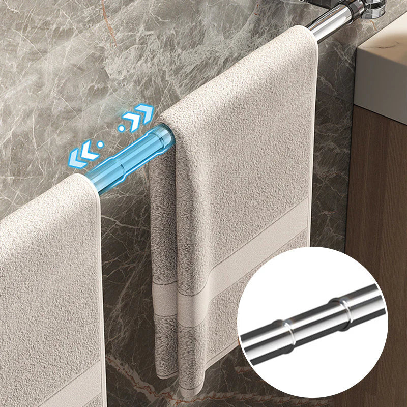 🛁📏Otočný držiak na uteráky z nehrdzavejúcej ocele, vhodný do kuchyne aj kúpeľne, ľahko💧 sa montuje a rozoberá