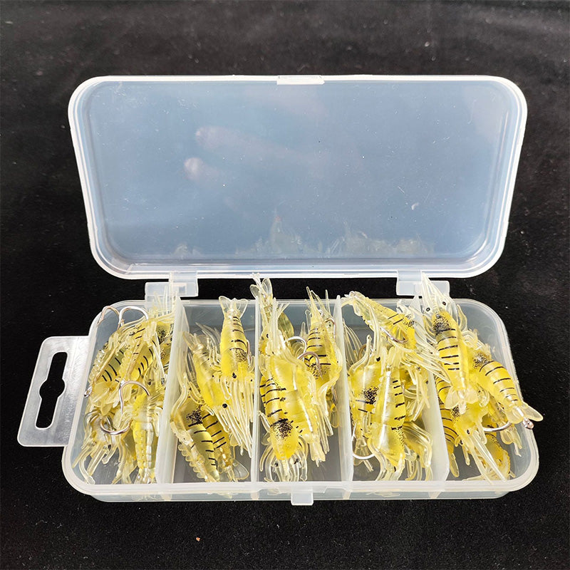 Sada mäkkých nástrah Bionic Shrimp na rybolov