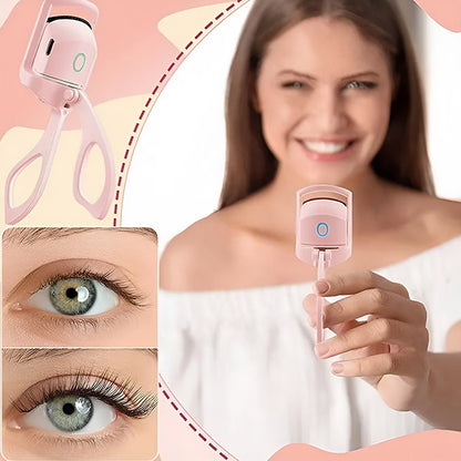 🔥Časovo obmedzená zľava 50 %👁️ Nabíjateľná vyhrievaná kulma na mihalnice s USB, rýchle natočenie za 10 sekúnd a dlhotrvajúca fixácia