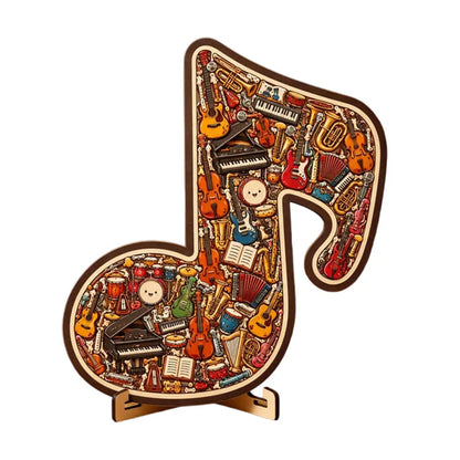 🎸 Vychutnajte si kreatívnu hudobnú výzvu – Puzzle v tvare dreveného hudobného nástroja – Platba pri prevzatí 🧩